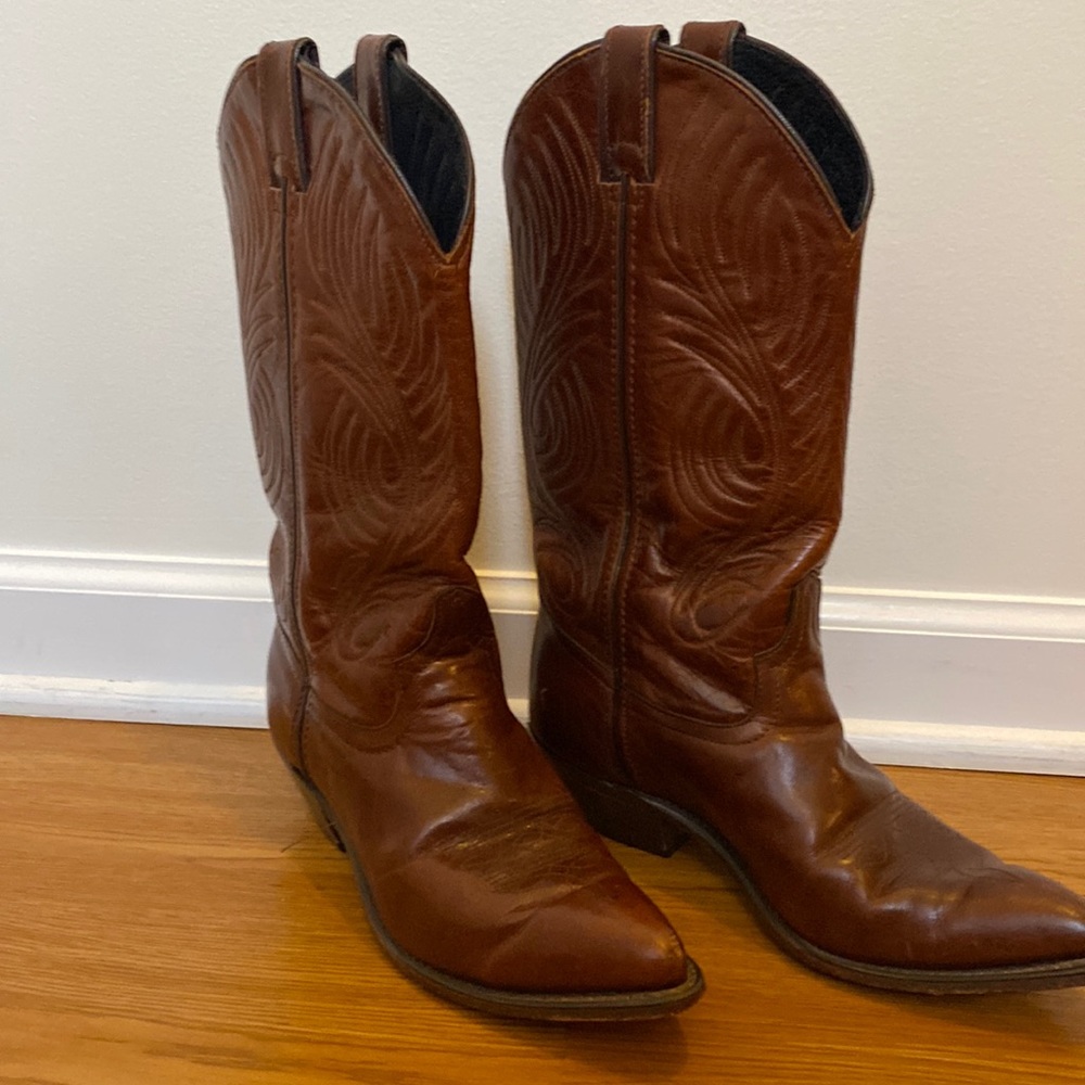 Code West genuine leather upper and sole brown cowboy/western boots